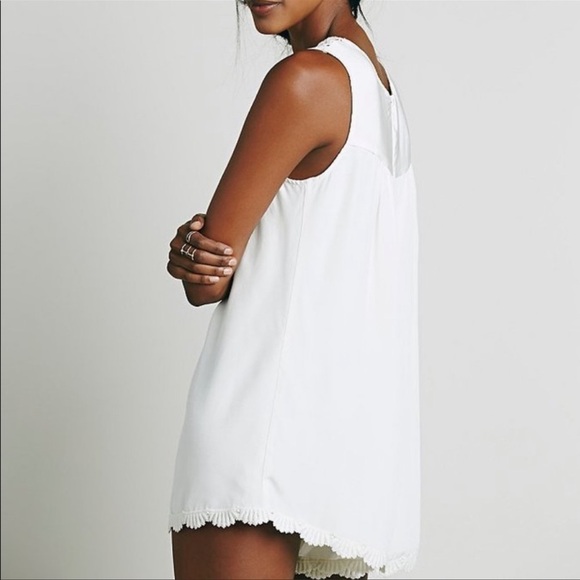 Jen’s Pirate Booty For Free People White/Ivory Lace And Satin Sleeveless… - Picture 2 of 10